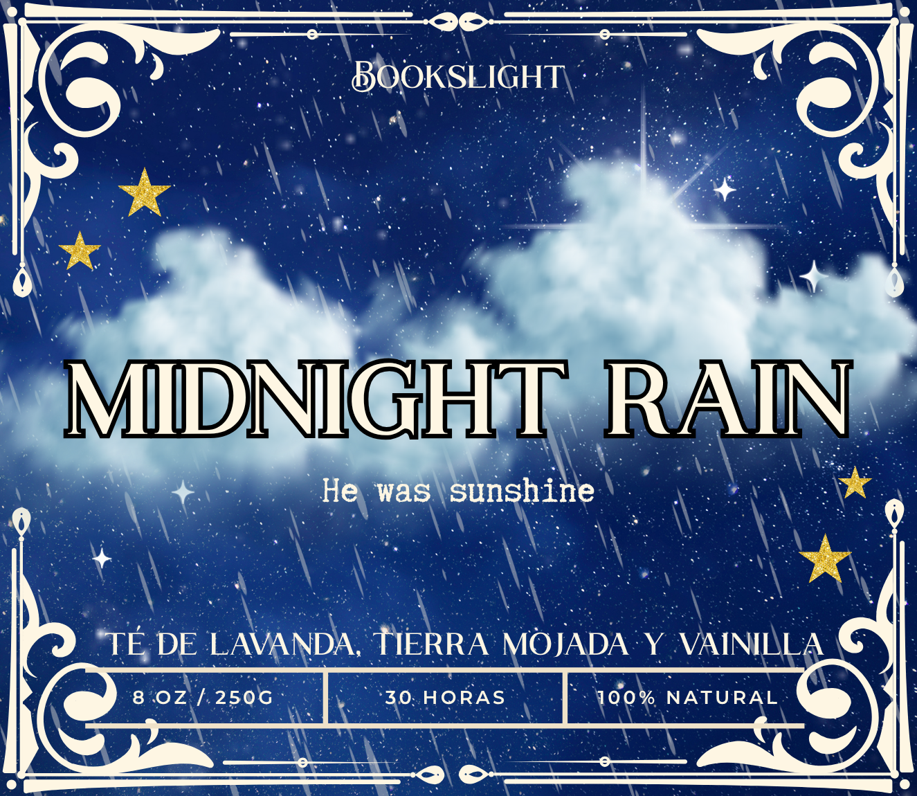 Vela nueva midnight Rain