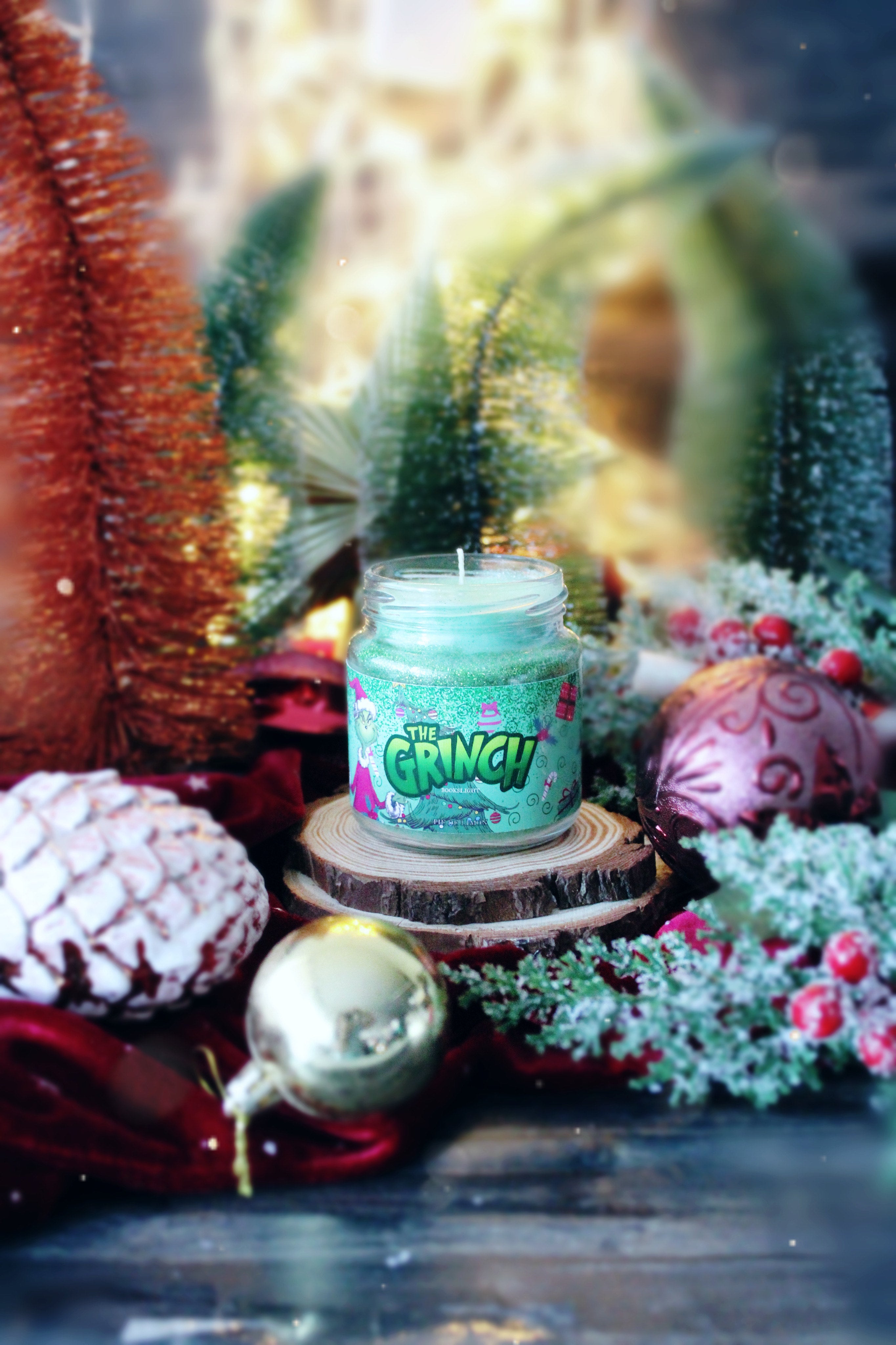 Vela edición especial el Grinch