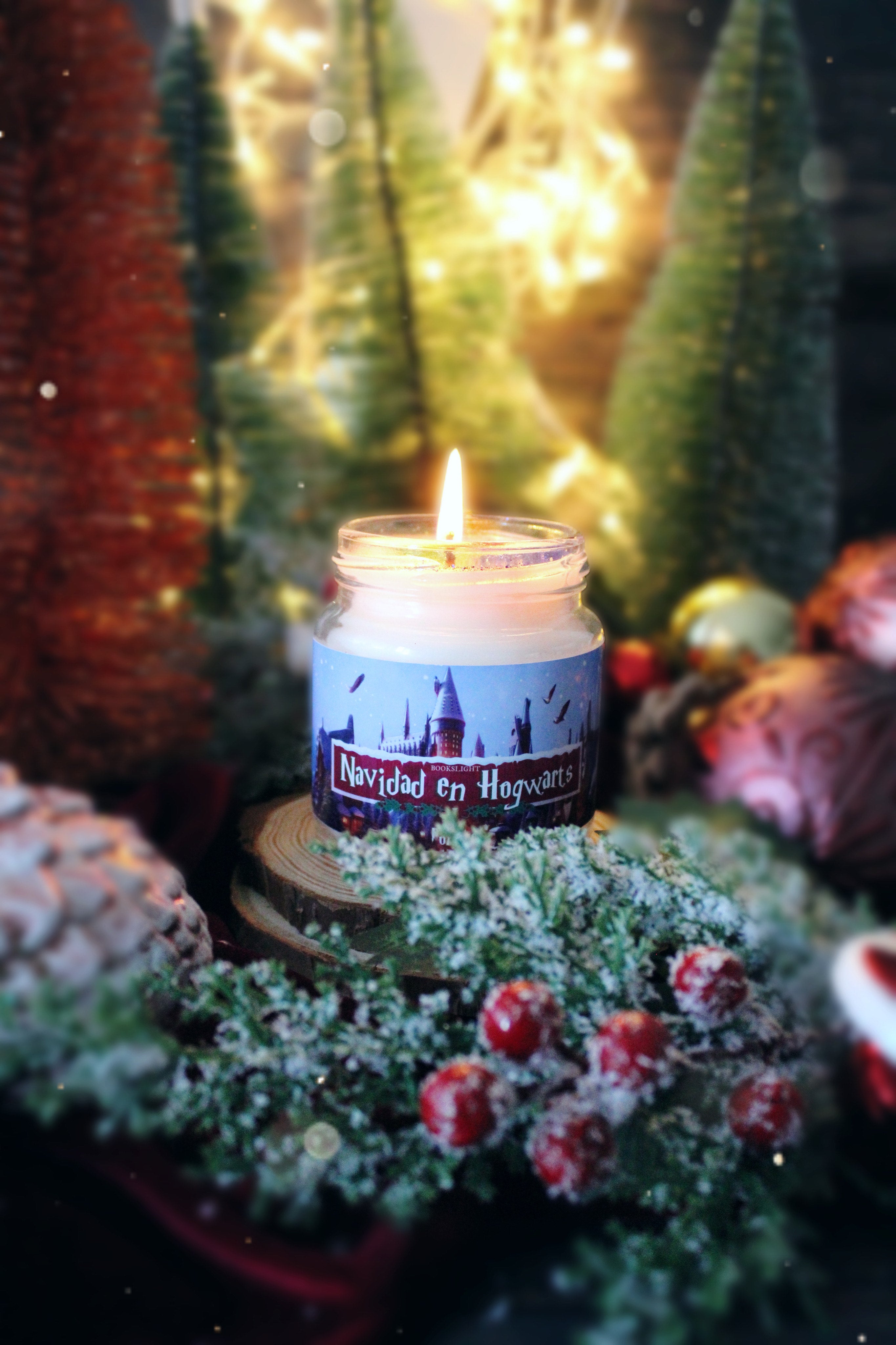 Vela edición especial Navidad en Hogwarts